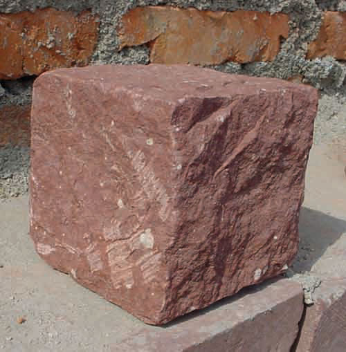Red sandstone cube,sandstone paver