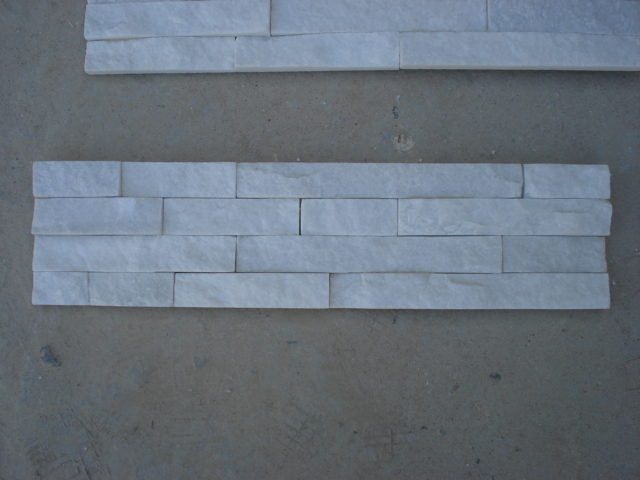 White Quartz Stack Stone Veneer