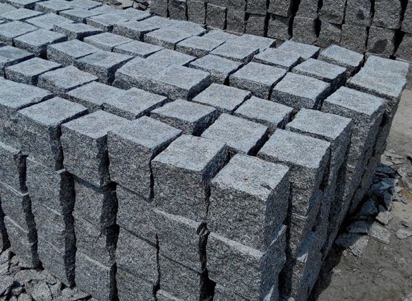 Grey granite cube paving,G341 cube