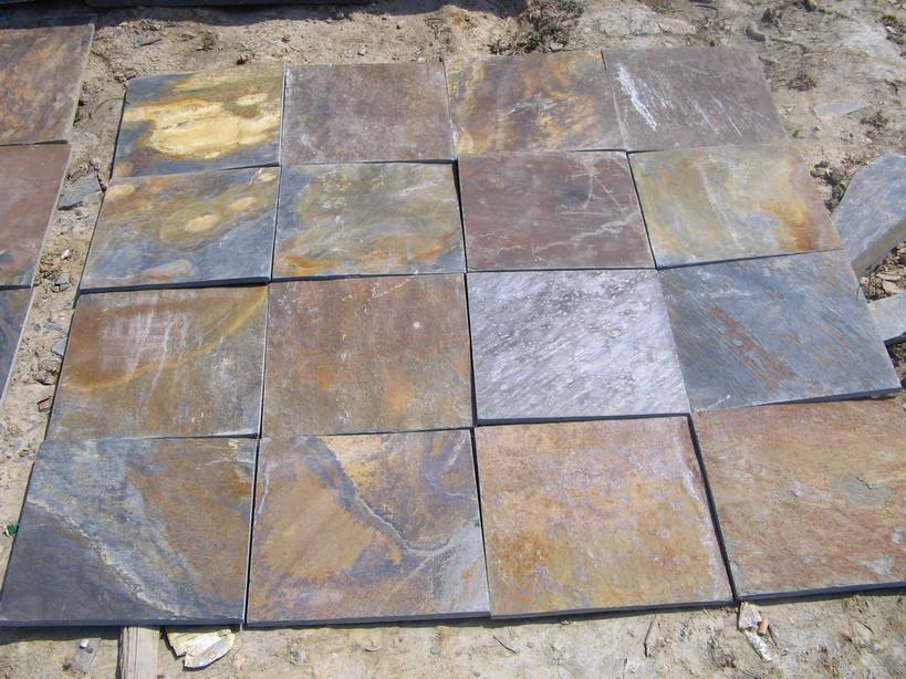 rusty slate tiles