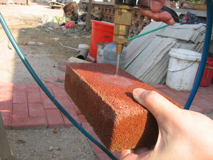 concrete water permeable paver brick
